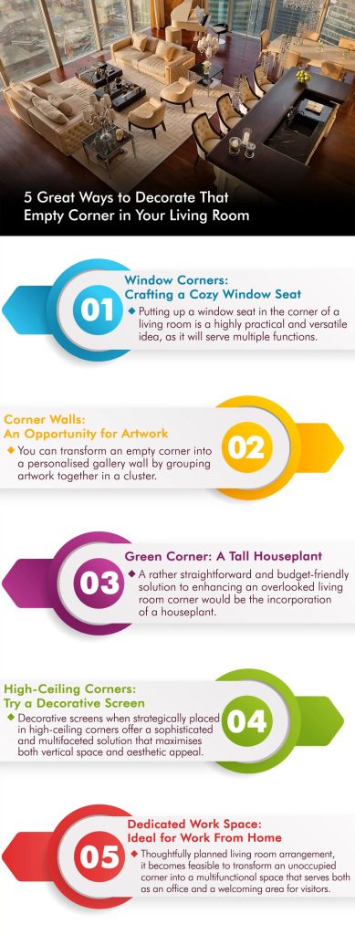 5 ways to decorate that empty corner in your living room
