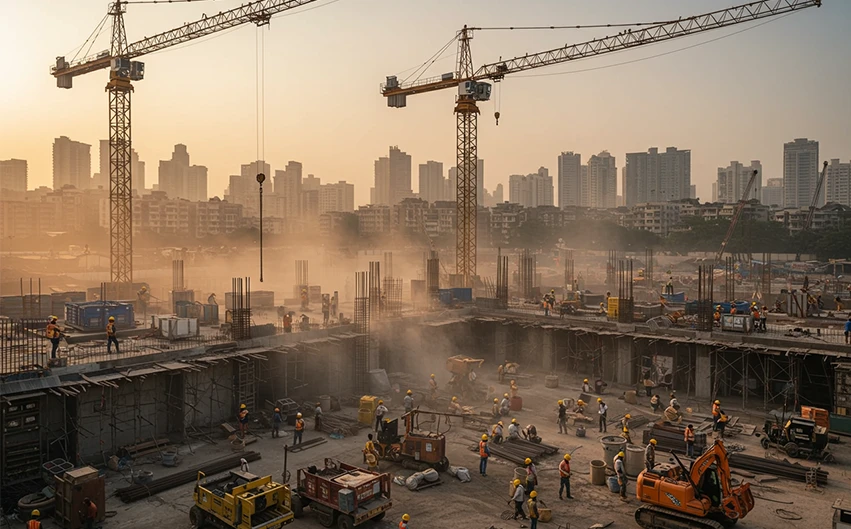 Ongoing redevelopment project transforming Mumbai's urban landscape.
