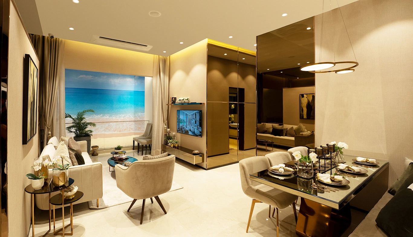 Sunteck Beach Residences Interior - Modern Interiors in Sea View Flats in Vasai West, Mumbai