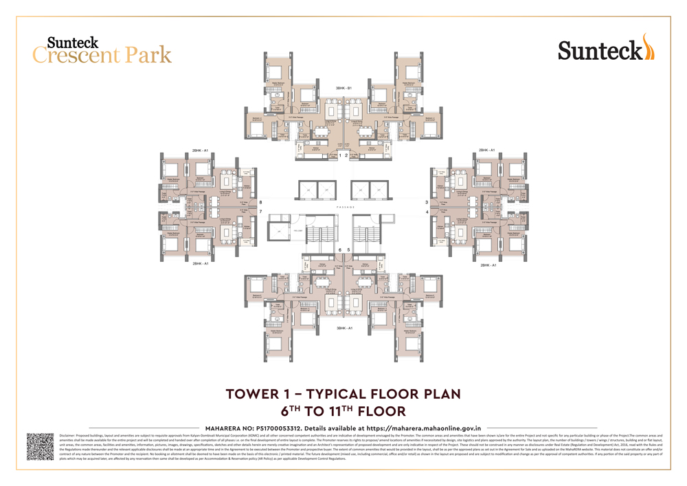 1st & 2nd Avenue Typical Floor PLan