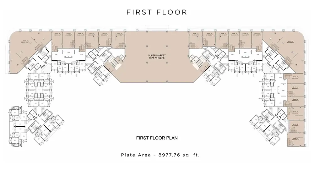 Sunteck 5th-Avenue First Floor Plan