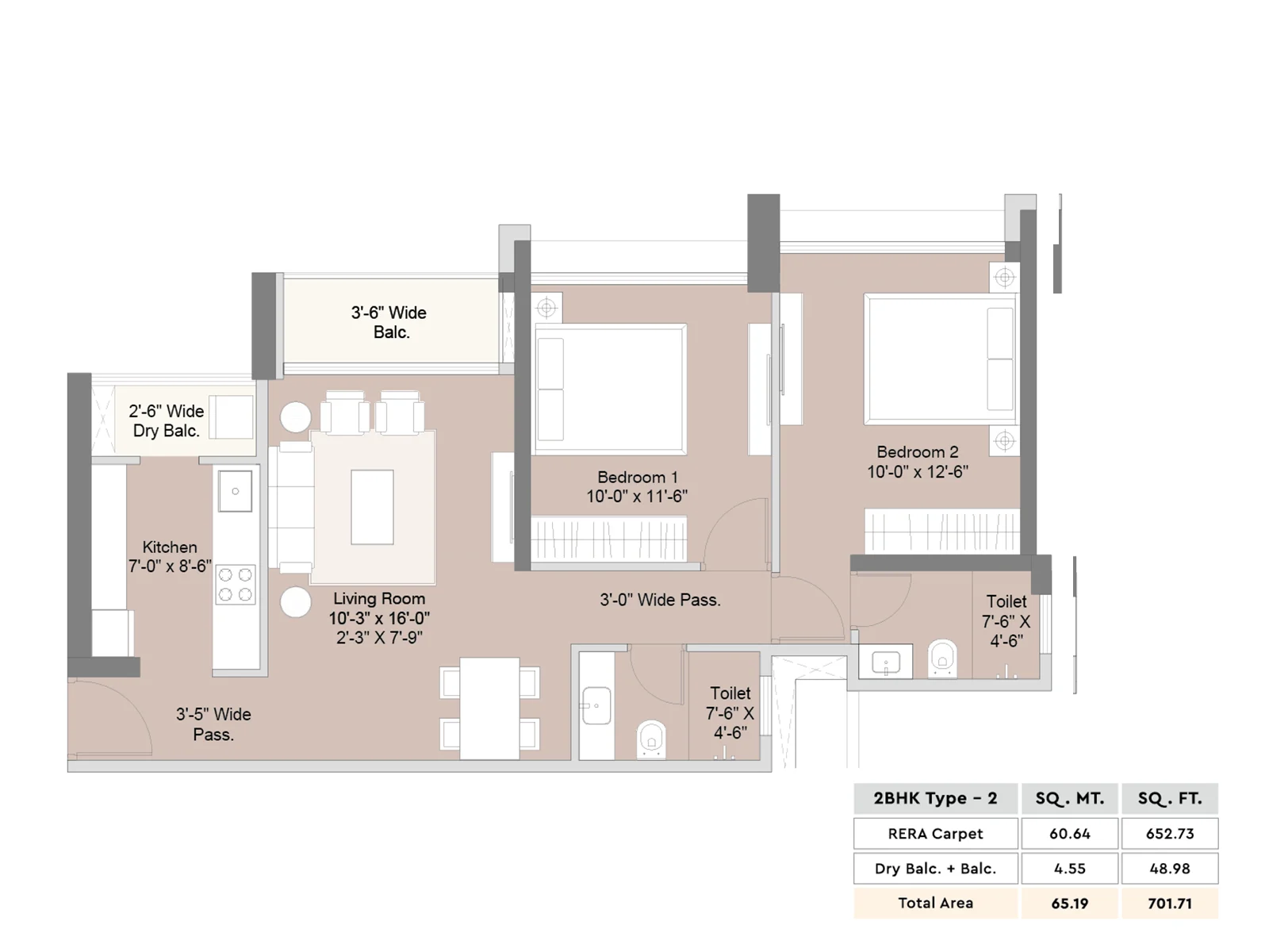 2BHK Type 2